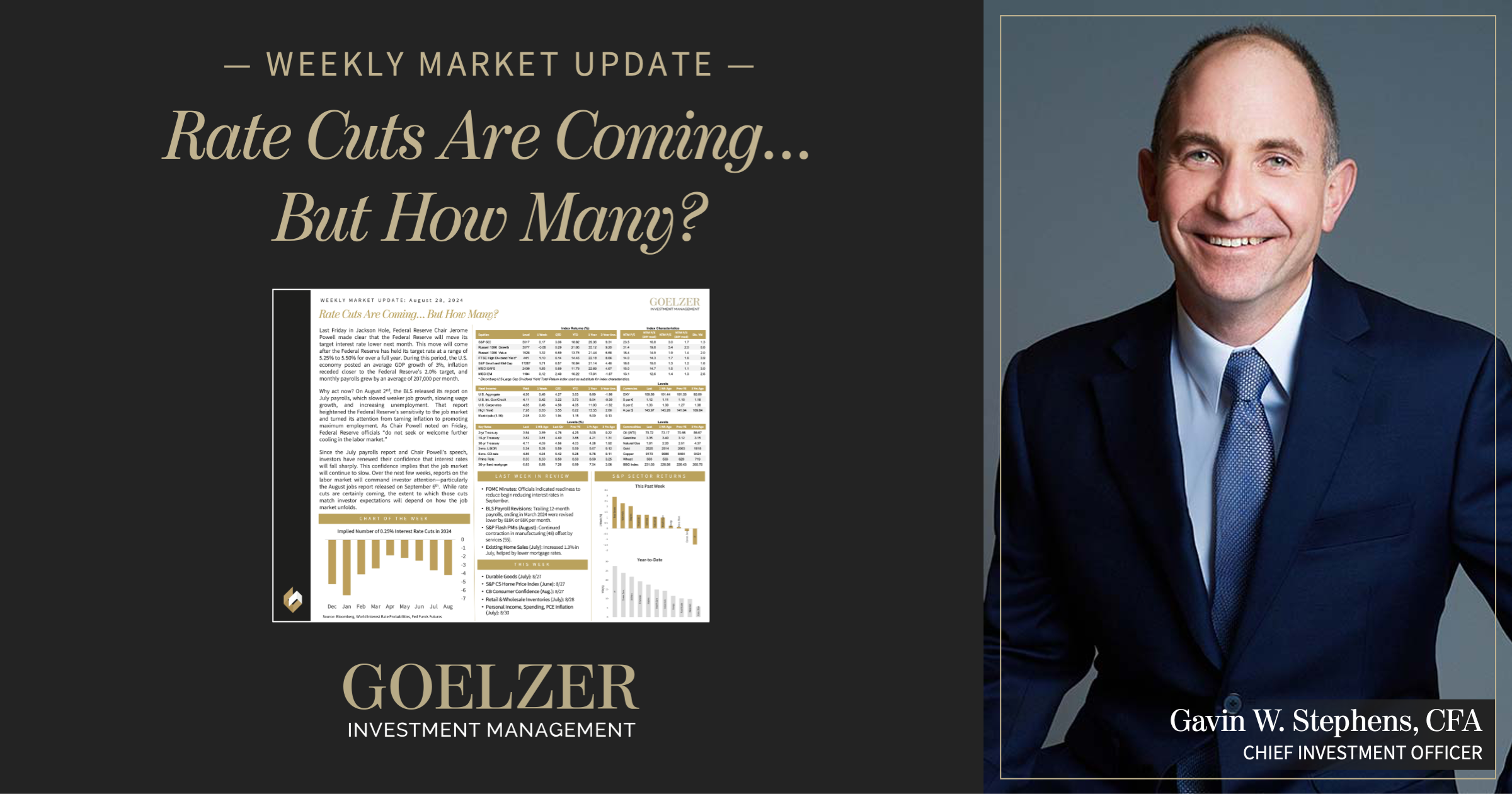 August 28, 2024 Rate Cuts Are Coming... But How Many? Goelzer